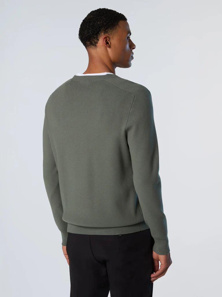 Maglione con lettering a rilievo North Sails